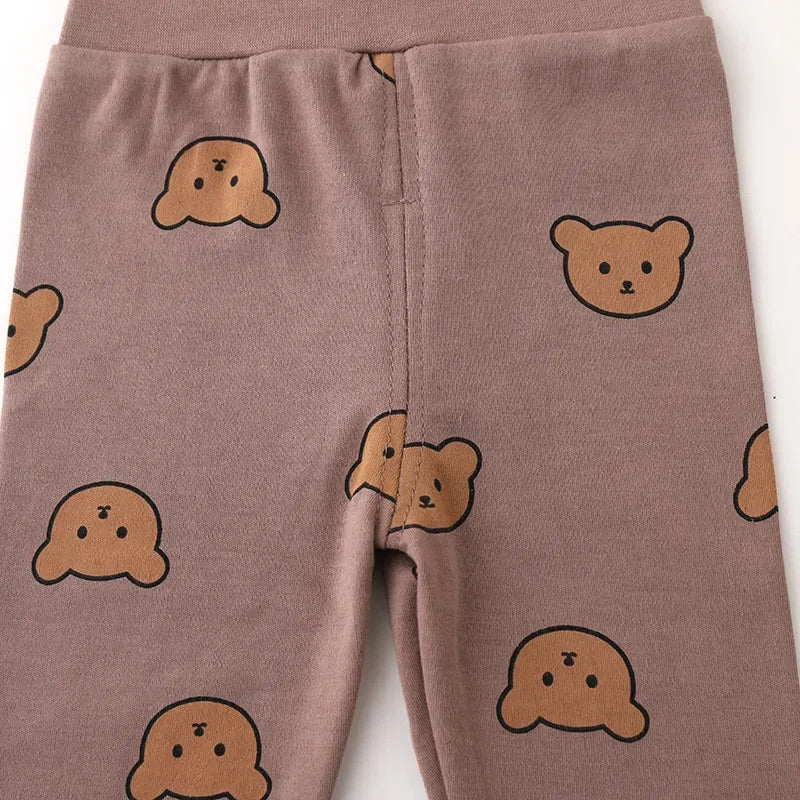 Pyjama Bébé 2 Pièces Coton — Haut Manches Longues & Pantalon, Unisexe Automne Hiver 3M-3 Ans