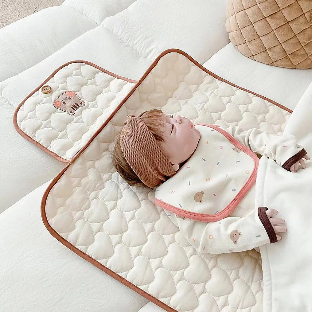 Alèse Pliable Bébé Imperméable – Protection Literie Nouveau-Né | Portable & Lavable