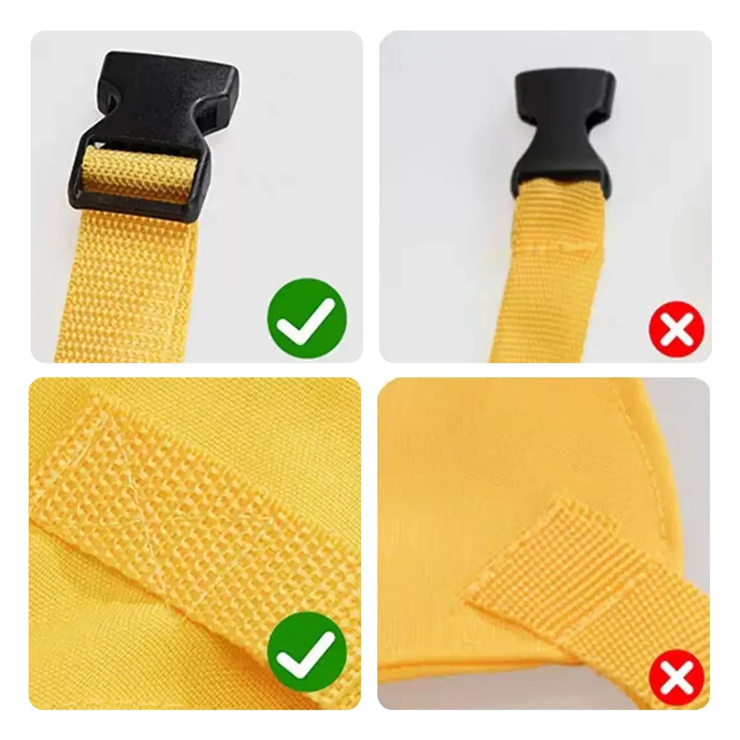 Harnais Sécurité Chaise Bébé Portable Pliable – Anti-Chute Repas 5 Points | 5 Couleurs