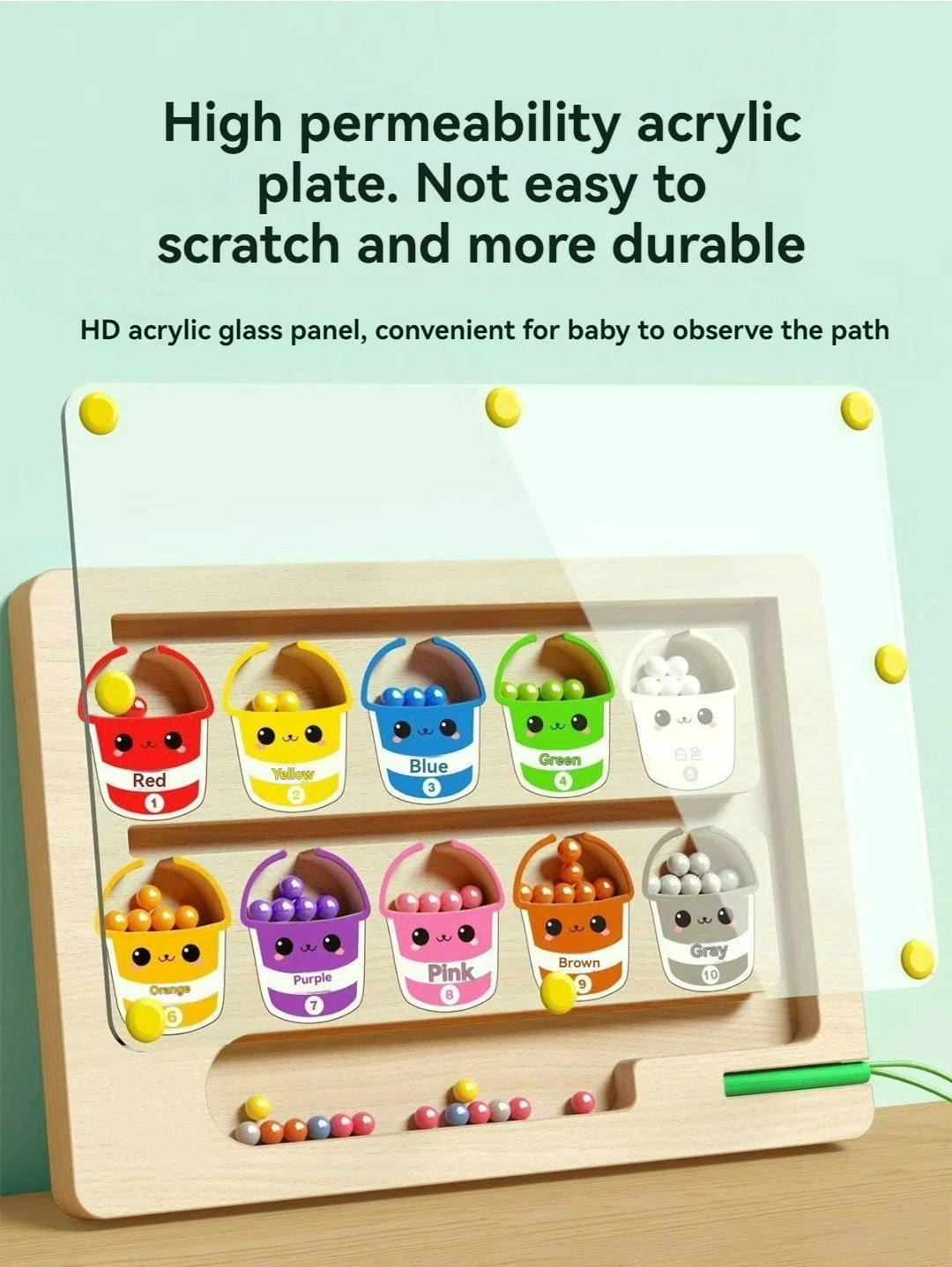 Labyrinthe Magnétique Balle Enfant – Concentration, Logique & Écriture | Puzzle Éducatif Dès 3 Ans | Taille M & L