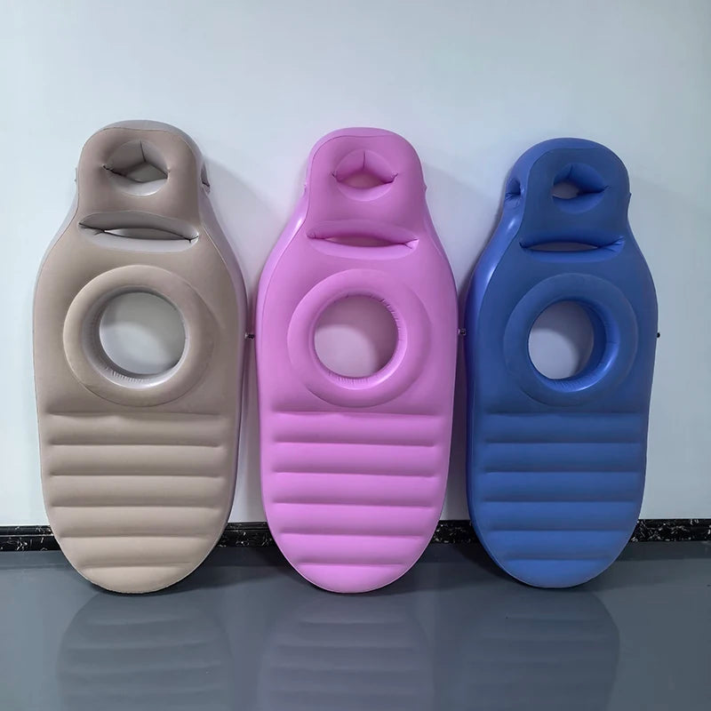Oreiller Maternité Gonflable avec Trou pour Ventre – Matelas Grossesse Dormir sur le Ventre | Soulage Dos & Hanches
