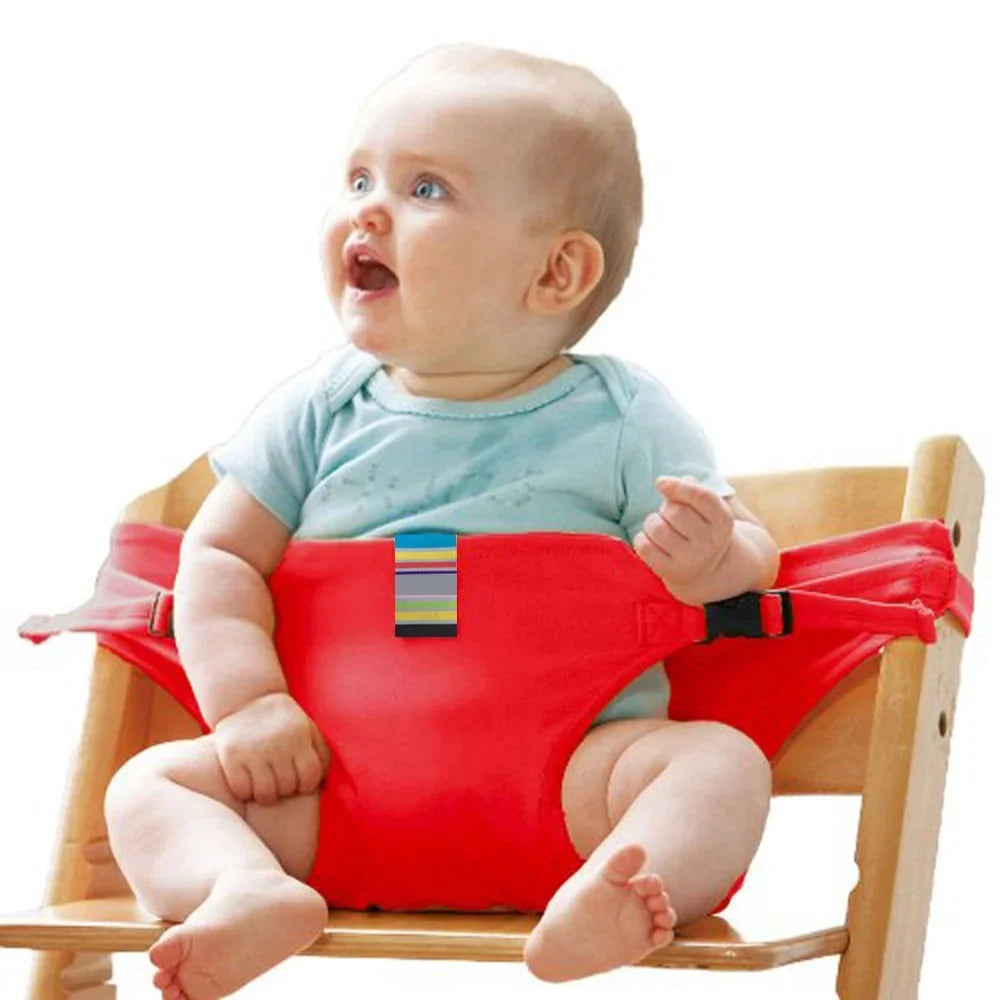 Harnais Sécurité Chaise Bébé Portable Pliable – Anti-Chute Repas 5 Points | 5 Couleurs
