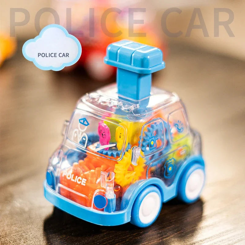 Voiture jouet bébé sans pile – Press & Go lumineuse 1 à 5 ans