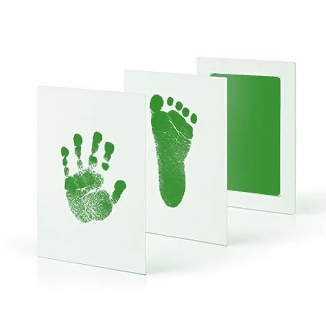 Kit Empreintes Mains & Pieds Bébé DIY 11 Couleurs – Tampon Encre Propre Sans Toxines | Cadeau Naissance 0-6 Mois
