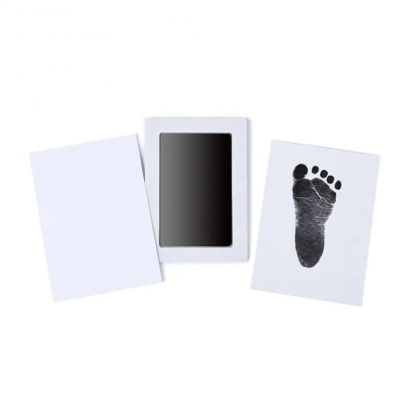 Kit Empreintes Mains & Pieds Bébé DIY 11 Couleurs – Tampon Encre Propre Sans Toxines | Cadeau Naissance 0-6 Mois