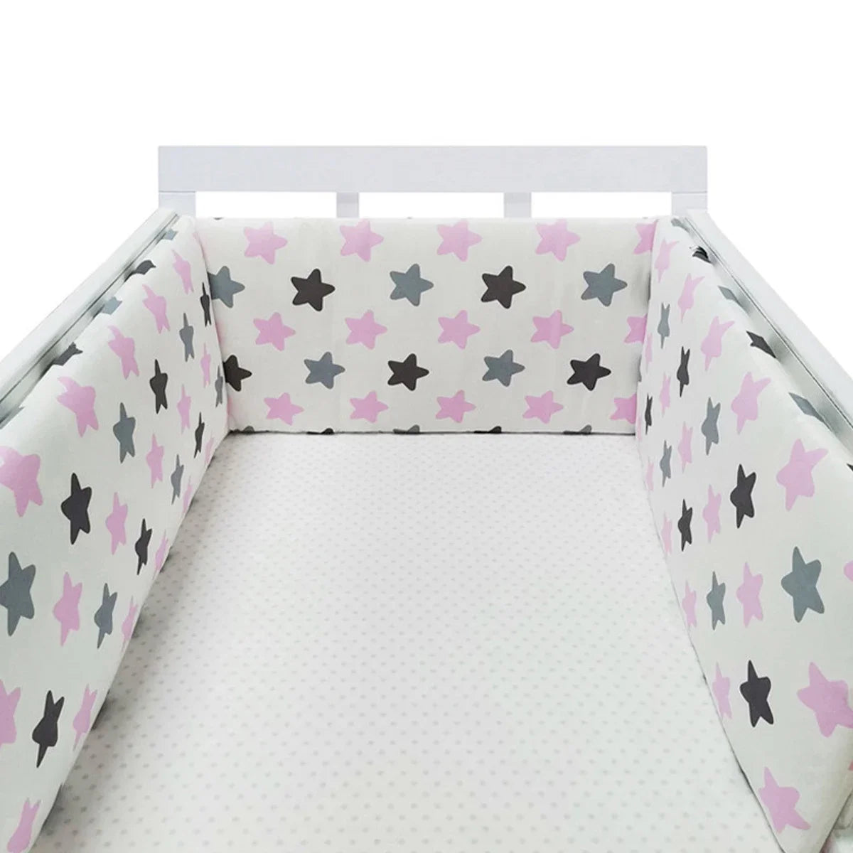 Tour de Lit Bébé Coton Motifs — Protège Barreaux Respirant 60x120 | 14 Coloris Fille & Garçon