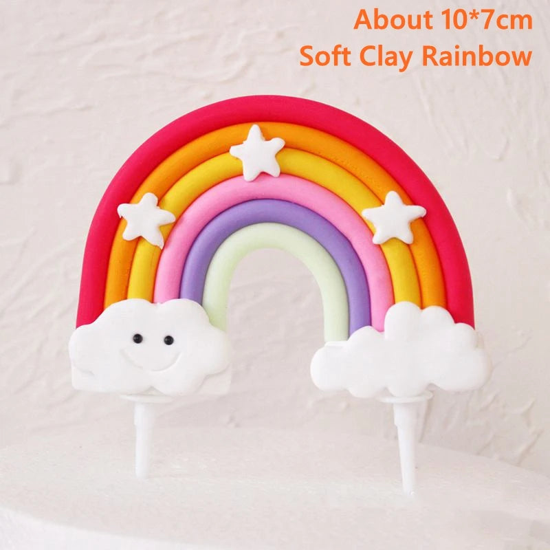 Cake Topper Licorne Arc-en-Ciel – Décoration Gâteau Anniversaire Fille 16 18 Ans & Baby Shower