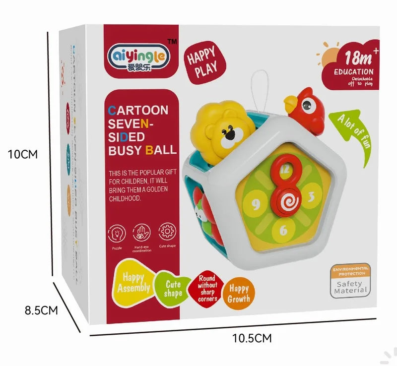 Busy Board Cube Montessori Bébé – Jouet Éducatif Sensoriel Motricité Fine | 5 Modèles | Voyage