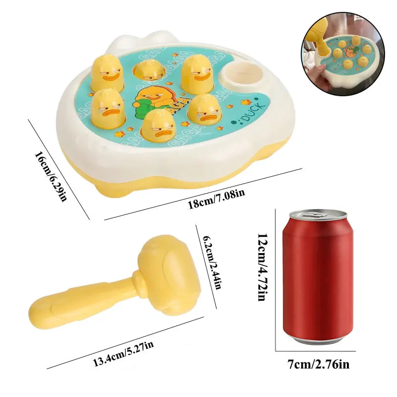 Jeu Marteau Bébé Montessori – Banc à Marteler Encastrement Canard Grenouille Cochon 12-24 Mois