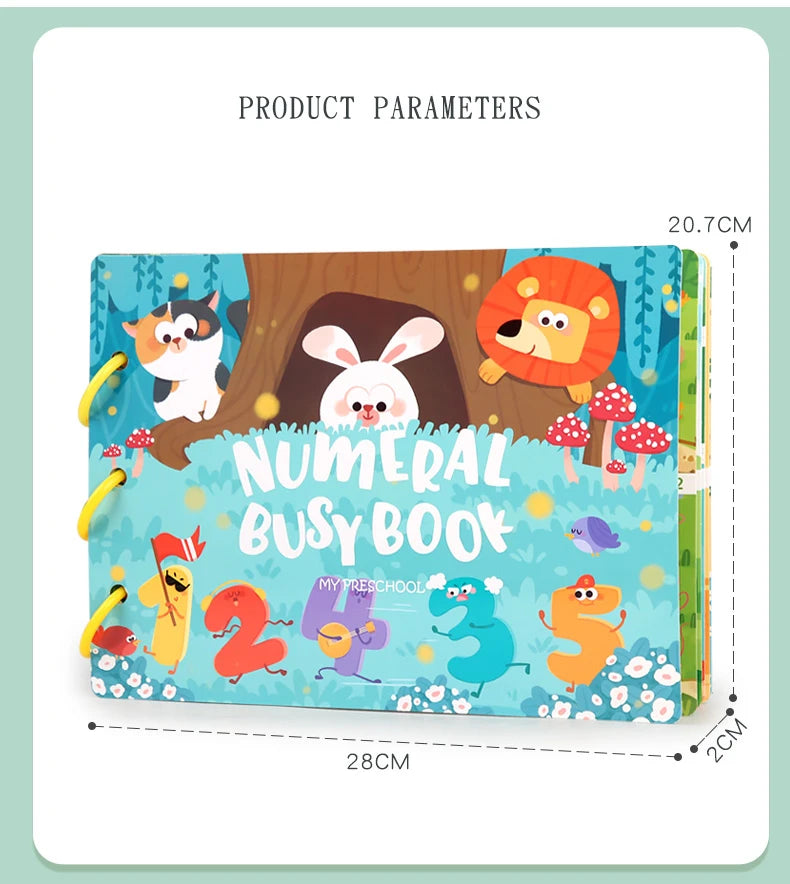 Quiet Book Montessori – Mon Premier Livre Calme Éducatif | 6 Thèmes | Jeu d’Association Bébé