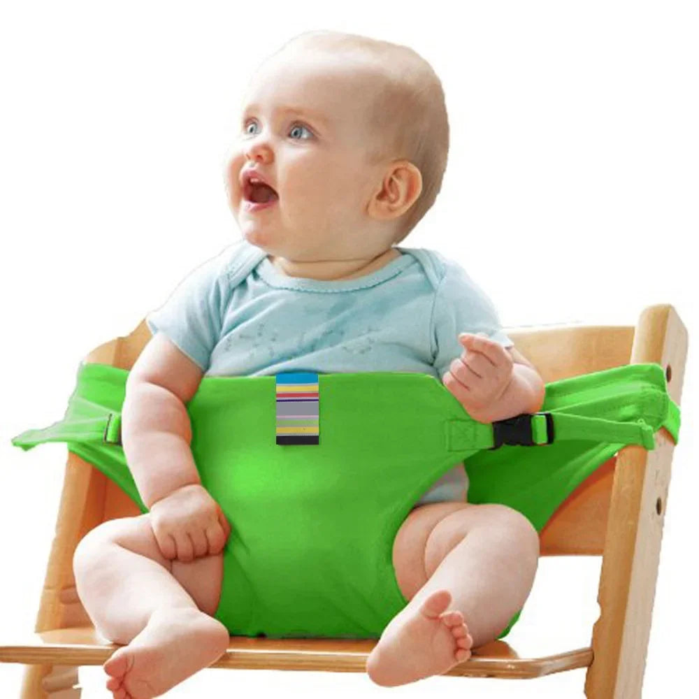 Harnais Sécurité Chaise Bébé Portable Pliable – Anti-Chute Repas 5 Points | 5 Couleurs