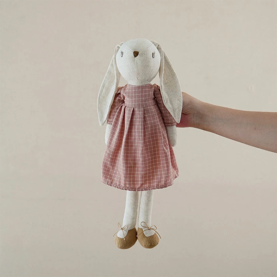 1PCS Children's Room Decor Rabbit Dolls with Overalls And Skirts Photography Props Baby Soothing Gifts Festival Greetings Gifts