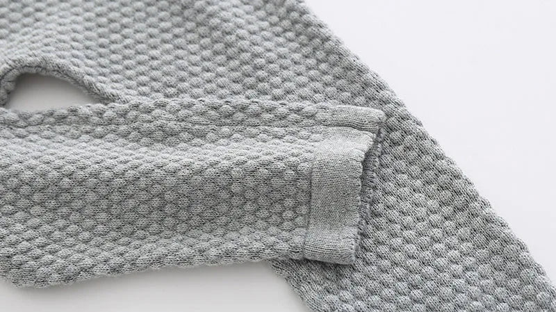 Ensemble Tricot Bébé Pyjama 2 Pièces — Pull Coton Boutonné & Pantalon, Unisexe 0-3M à 2-3 Ans