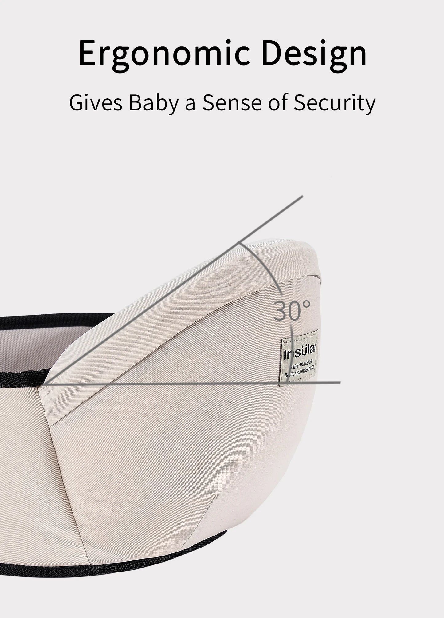 Porte-Bébé avec Siège de Hanche Ajustable – Ergonomique Physiologique Léger & Confortable | 9 Couleurs