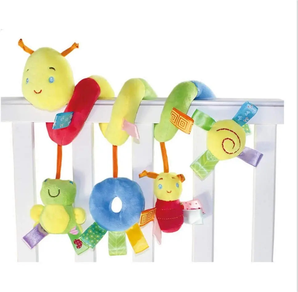 Jouet Siège Auto Bébé Spirale Hochet – Peluche Suspendue Éveil Sensoriel 0-12 Mois