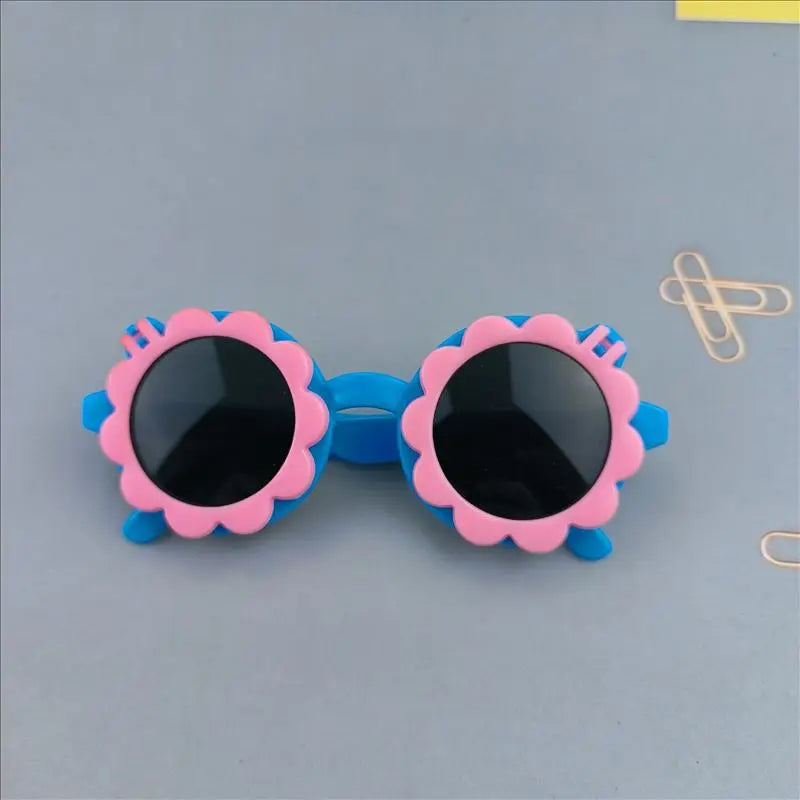 Lunettes de Soleil Bébé Enfant Tournesol – Incassables, Protection UV400, 0-4 Ans Fille Garçon
