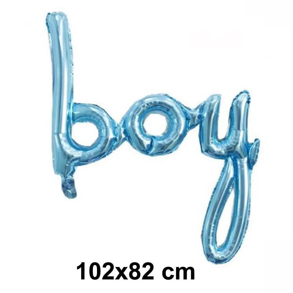 Kit Décoration Baby Shower Garçon Bleu – Bannière, Ballons, Guirlande & Cake Topper