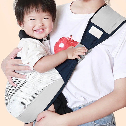 Porte-bébé sling ajustable – Léger, respirant, 4 positions de portage