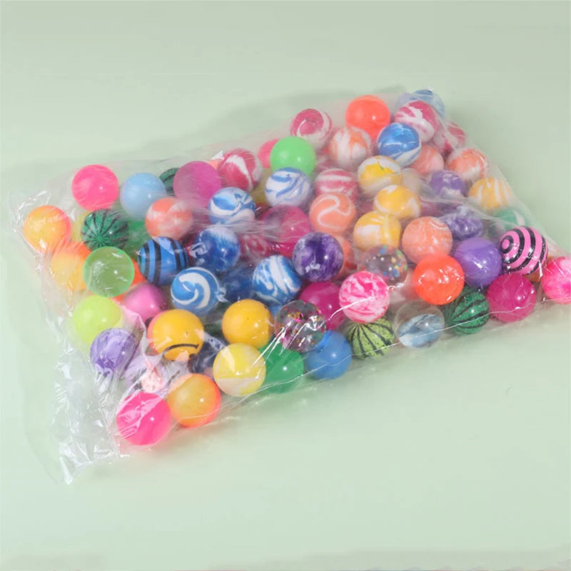 Lot Mini Balles Rebondissantes Enfant 10/20/30 Pièces – Balle Caoutchouc Colorée Intérieur Extérieur 6-12 Ans