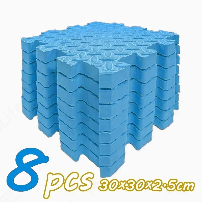 Tapis Puzzle Bébé Épais 2,5cm – Antidérapant Insonorisant Éco-Responsable | 8 Pièces | 11 Couleurs