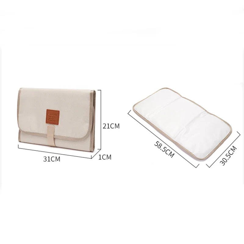 Tapis à Langer Portable Pliable Imperméable – Lavable & Compact | Voyage & Maison | 6 Couleurs