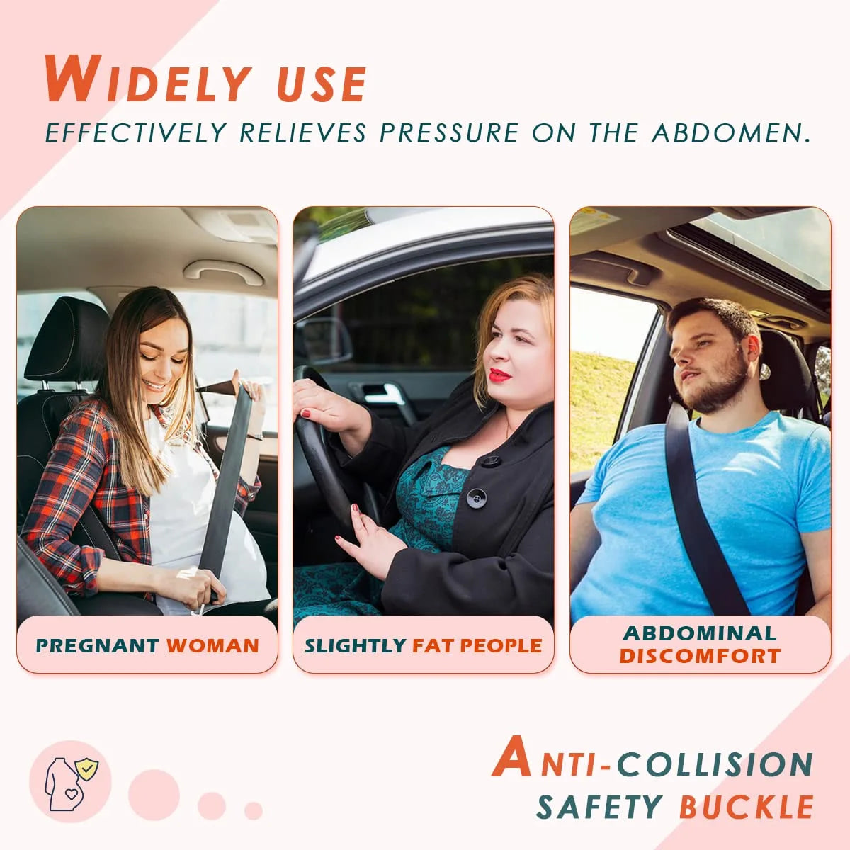 Adaptateur Ceinture de Sécurité Voiture Femme Enceinte – Protecteur Ventre Homologué | Confort Grossesse