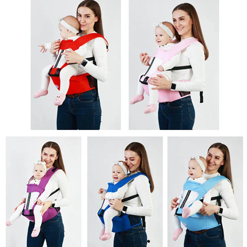 Porte-Bébé Ergonomique avec Siège de Hanche – Multifonction Physiologique 0-48 Mois | Écharpe & Kangourou
