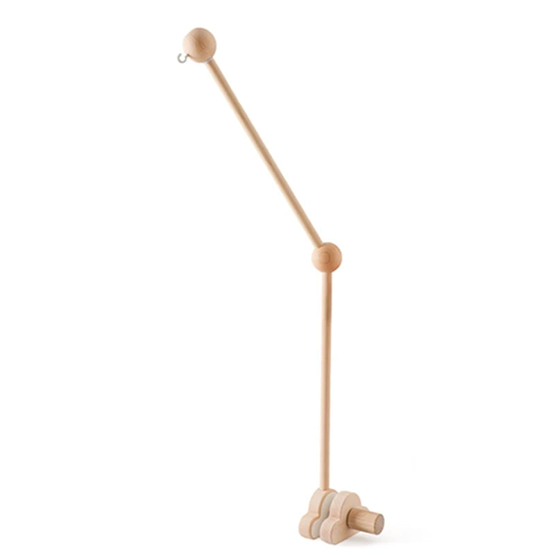 Mobile Hochet Bois & Feutre Forêt Bébé — Cloche Lit Animaux Cartoon & Support | 14 Modèles 0-12 Mois
