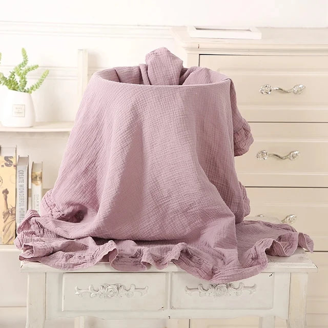 Couverture Bébé Mousseline Coton – Lange Emmaillotage Nouveau-Né Doux