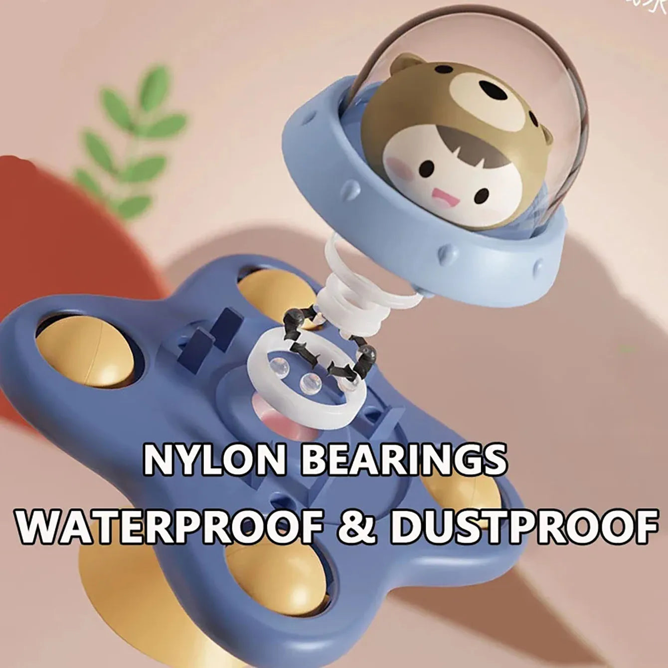 Jouet Ventouse Bébé Spinner Animal – Toupie Bain & Table Éveil Sensoriel 0-3 Ans