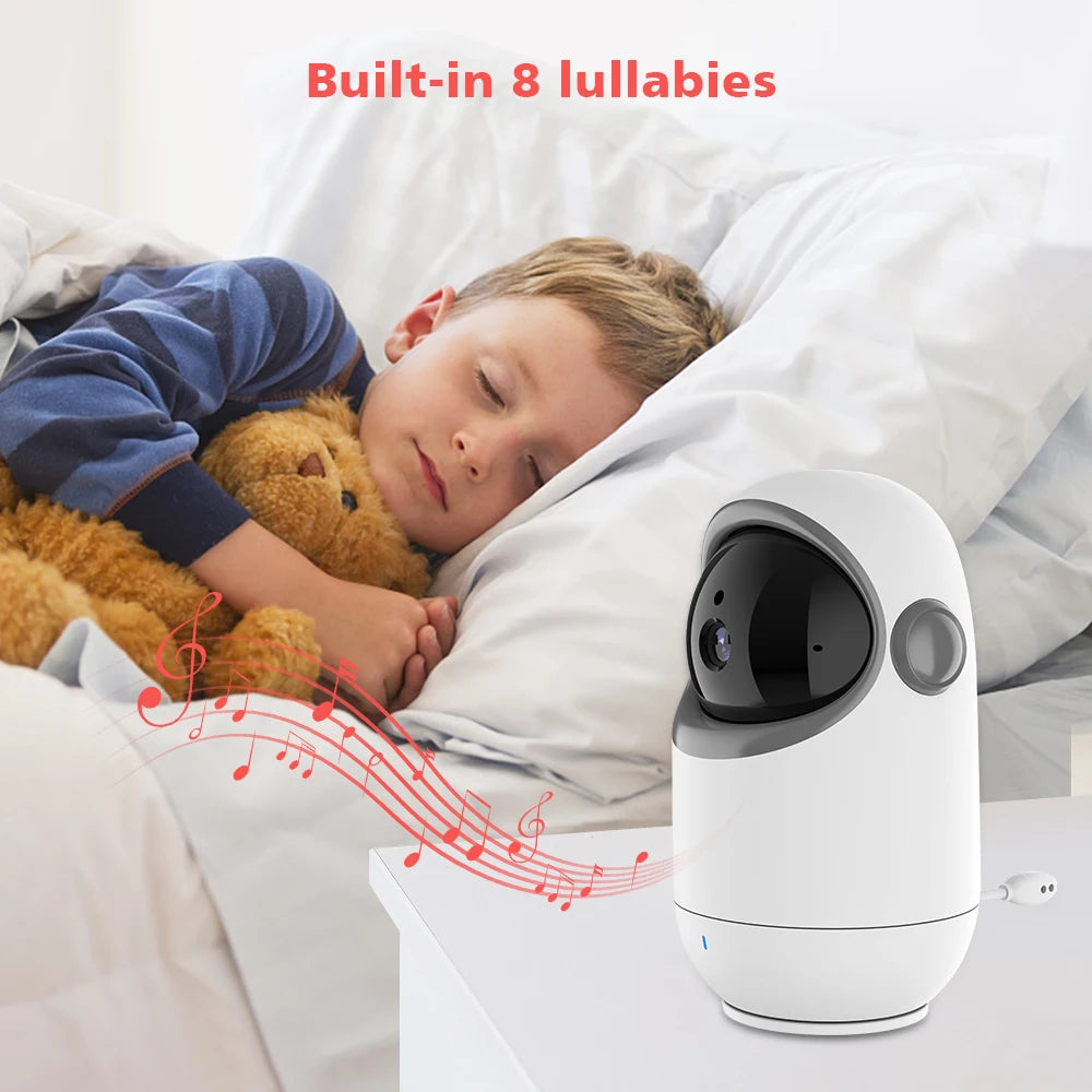 Babyphone Vidéo 4,3 Pouces Pan Tilt – Vision Nocturne, Audio Bidirectionnel 2,4G Sans Fil | VB801