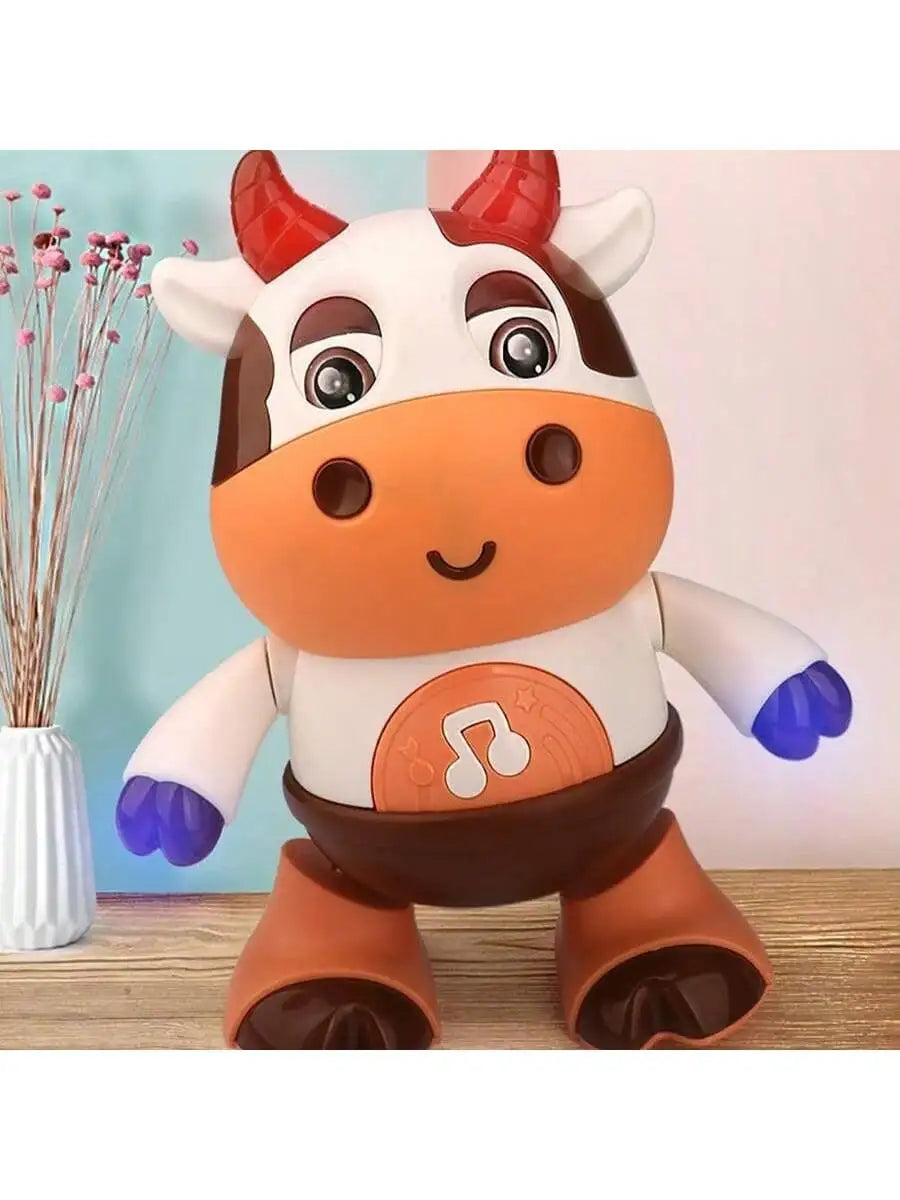 Vache Dansante Bébé – Peluche Musicale Électrique Chansons & Mouvements Interactifs 1-3 Ans