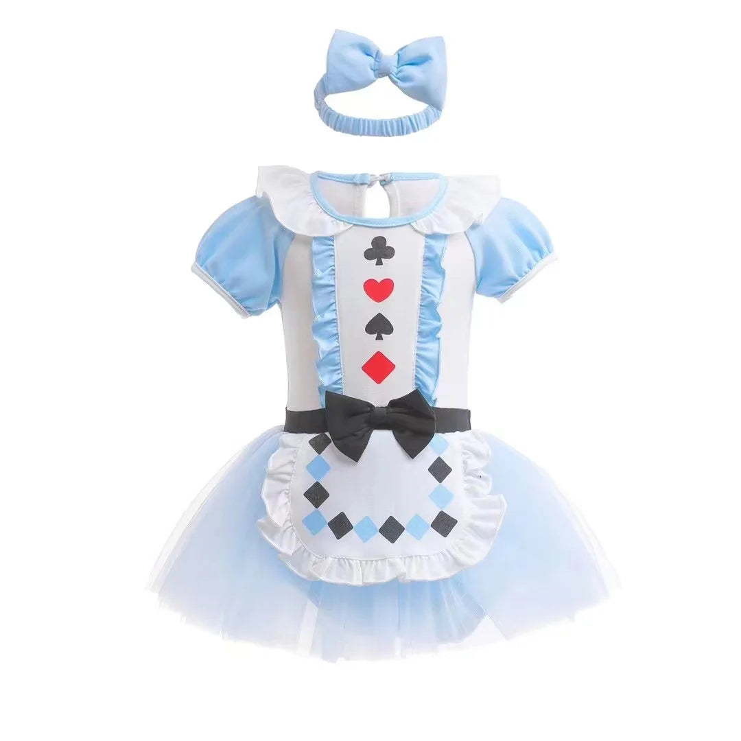 Robe Tutu Princesse Bébé Fille avec Bandeau – Tenue Anniversaire, Baptême & Cérémonie 3-18 Mois