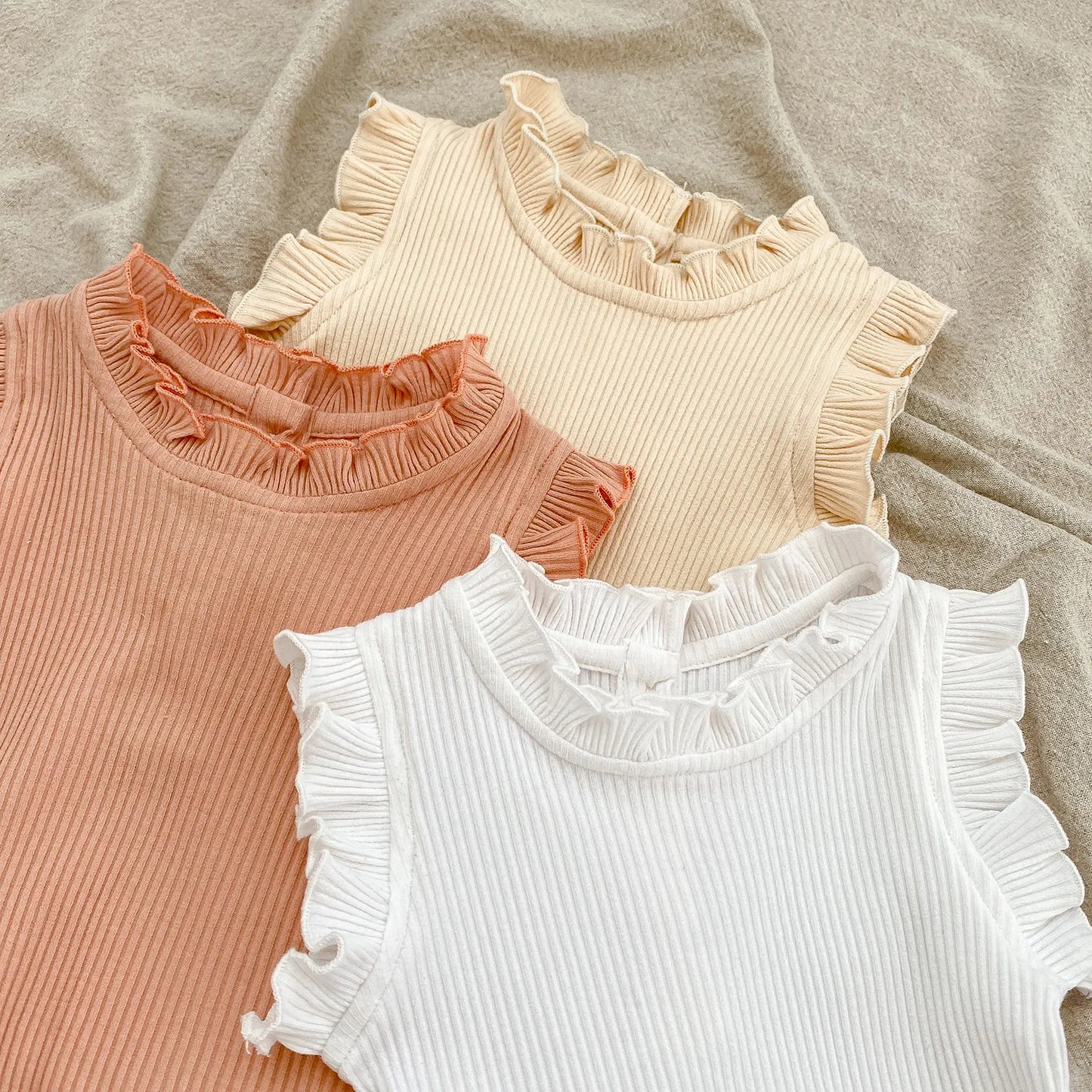 Ensemble bébé fille été — Body Volanté & Short Bloomer 2 Pièces | 0-24 Mois