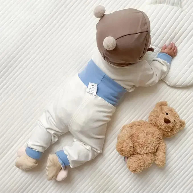 Pyjama Bébé 2 Pièces Coton — Haut Manches Longues & Pantalon, Unisexe Automne Hiver 3M-3 Ans