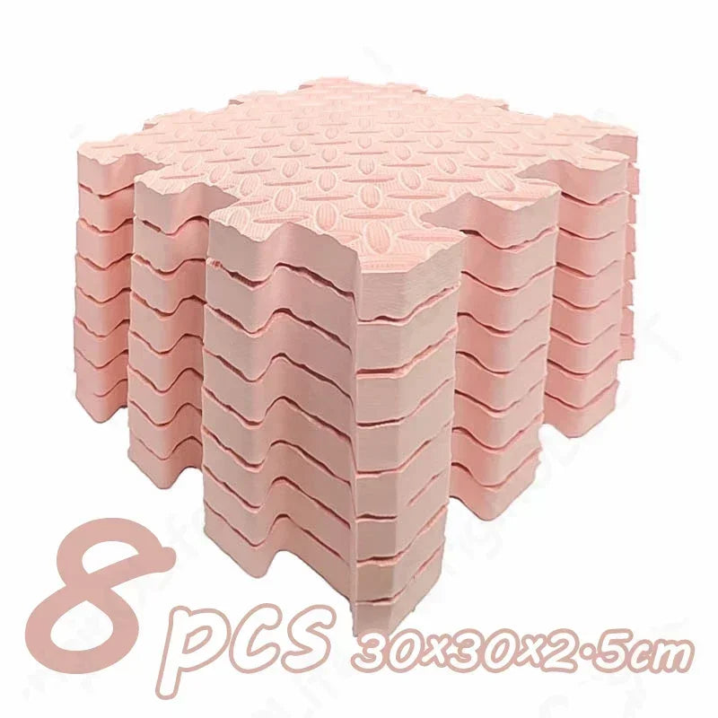 Tapis Puzzle Bébé Épais 2,5cm – Antidérapant Insonorisant Éco-Responsable | 8 Pièces | 11 Couleurs