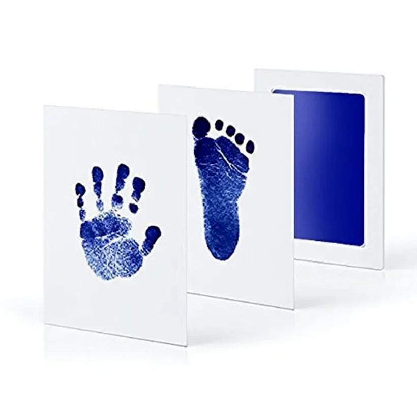 Pack 2 Tampons Empreintes Bébé Premium – Duo Couleurs Sans Contact | Cadeau Naissance Original