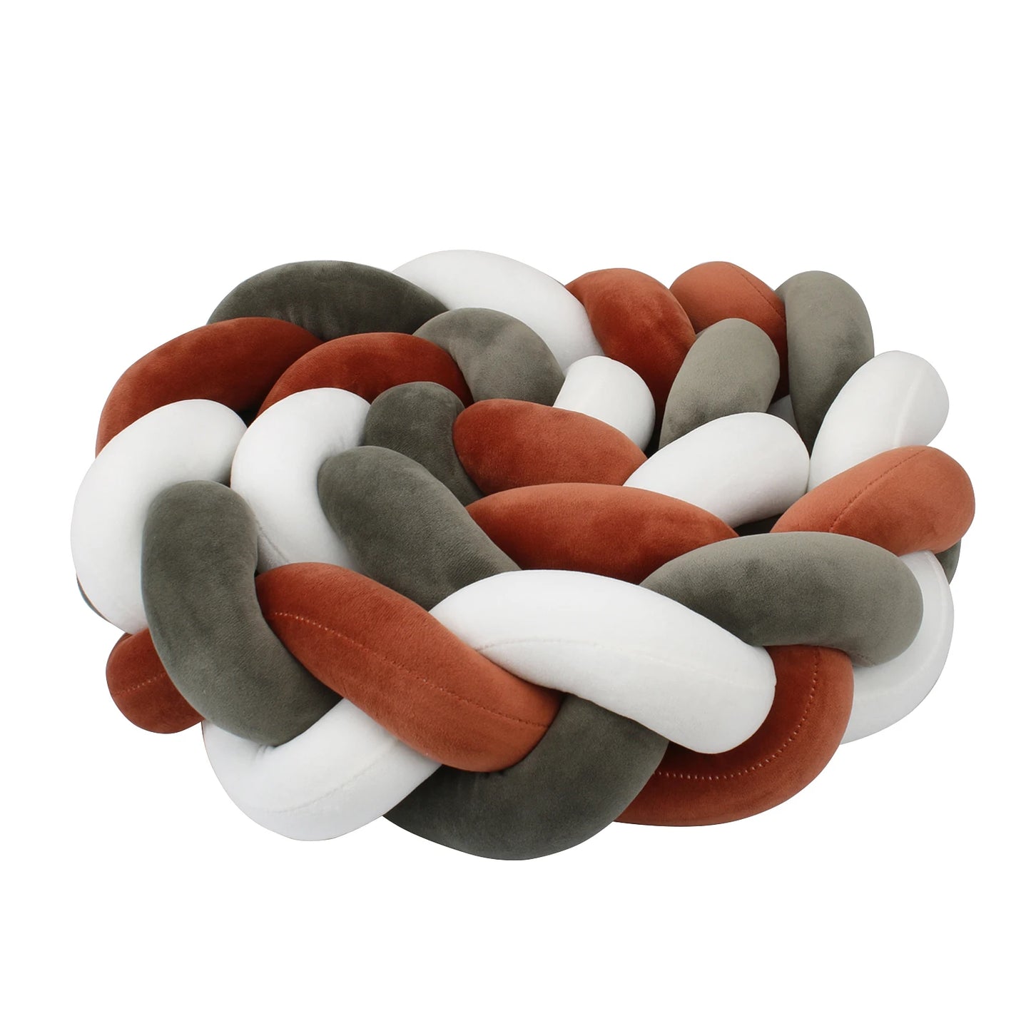 Bumper Lit Bébé Tressé Nœuds Rembourré – Tour de Lit Berceau Lavable 1M 2M 3M 4M