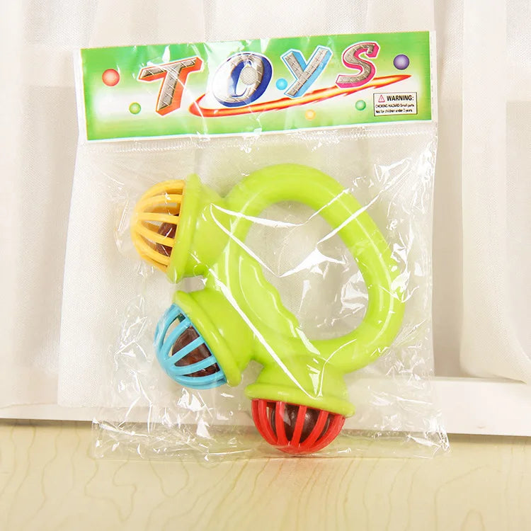 Hochet Bébé 0-3 Mois Montessori – Cloche à Main Préhension Sensoriel Éveil Naissance