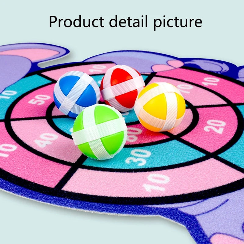 Jeu de Fléchettes Enfant Balle Collante Animal – Cible Montessori Intérieur 3-7 Ans