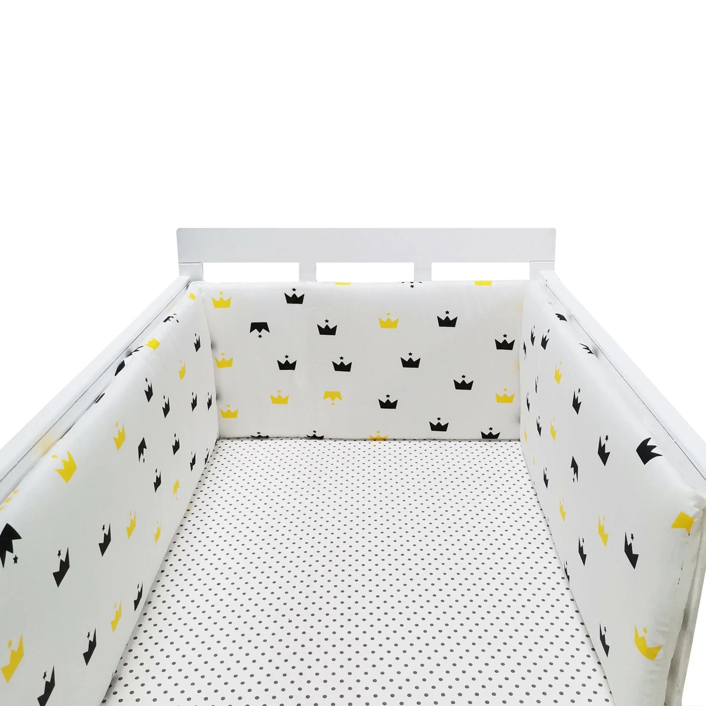 Tour de Lit Bébé Coton Épais 1 Pièce — Coussin Protège Barreaux Lavable | 24 Coloris Fille & Garçon