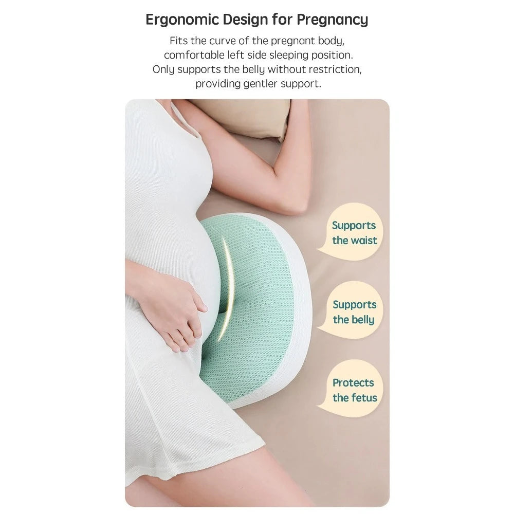 Coussin de Grossesse Coton – Oreiller Corps & Soutien Lombaire | Sommeil Femme Enceinte + 1 Oreiller Offert