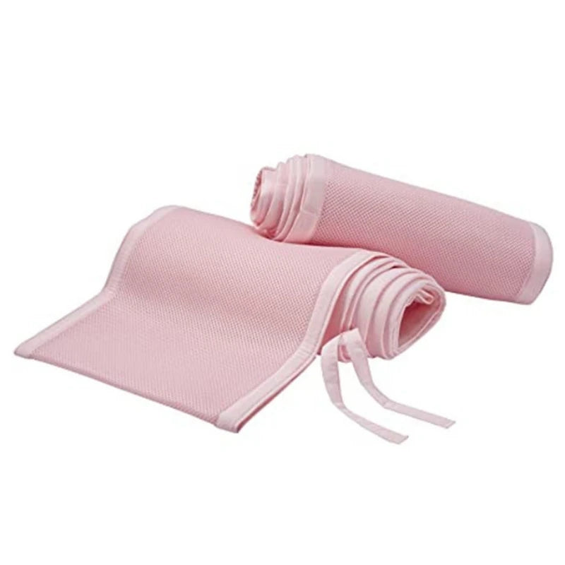 Tour de Lit Bébé Design Nœuds – Protection Barreaux Douce Garçon & Fille | Blanc & Gris Chambre Bébé