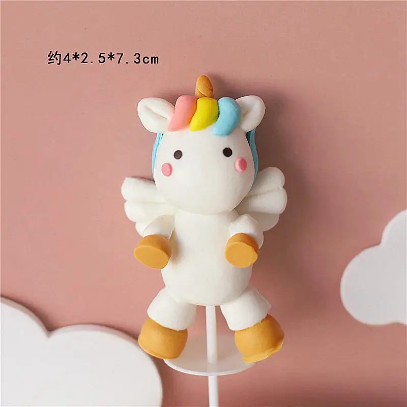 Cake Topper Licorne Arc-en-Ciel – Décoration Gâteau Anniversaire Fille 16 18 Ans & Baby Shower