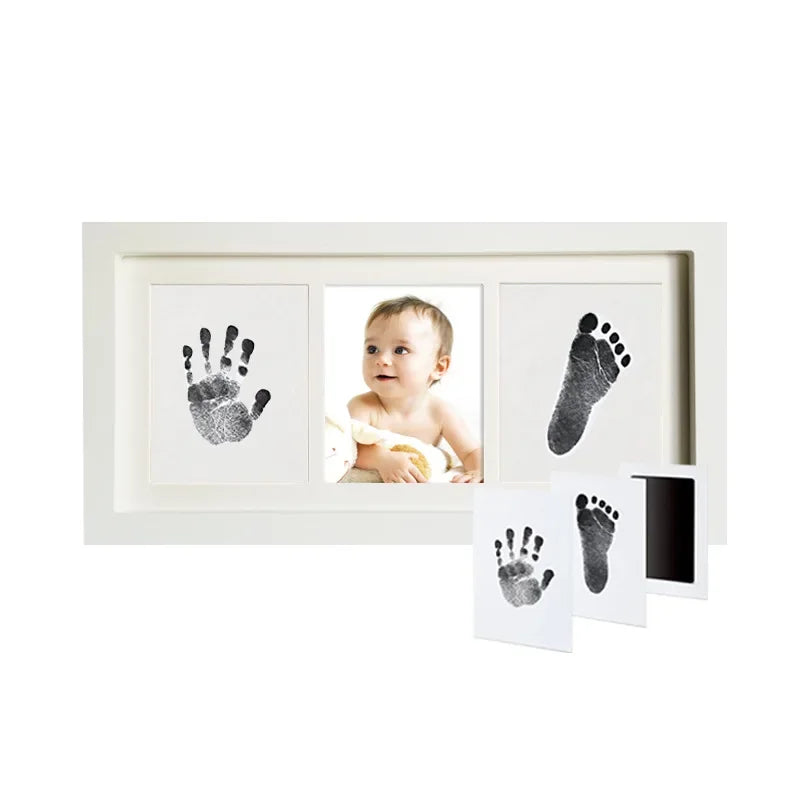 Pack 2 Tampons Empreintes Bébé Premium – Duo Couleurs Sans Contact | Cadeau Naissance Original