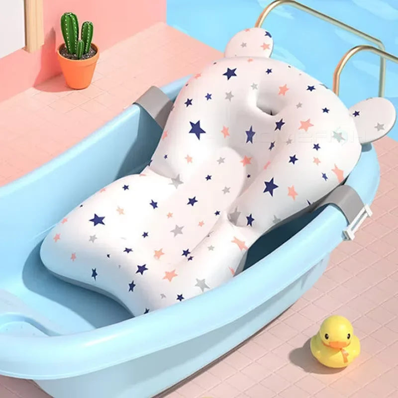 Hamac de Bain Bébé Réglable – Support Flottant Sécurisé 0-3 Ans | Tissu Respirant Antidérapant