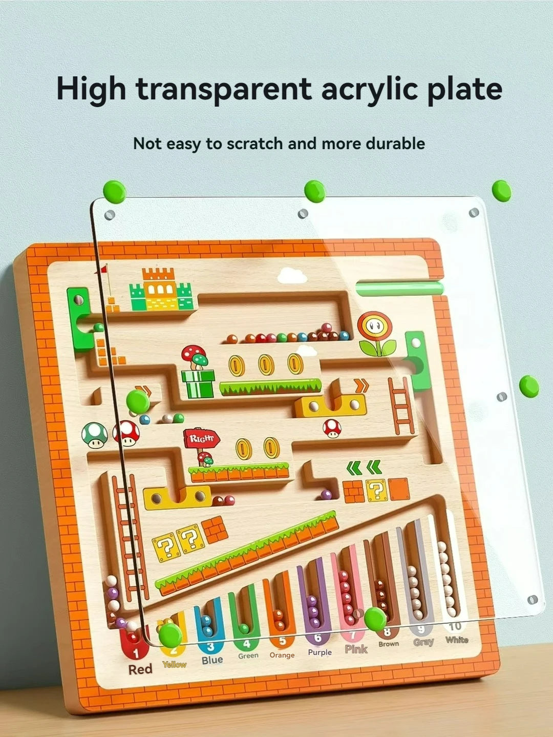 Labyrinthe Magnétique Balle Enfant – Concentration, Logique & Écriture | Puzzle Éducatif Dès 3 Ans | Taille M & L