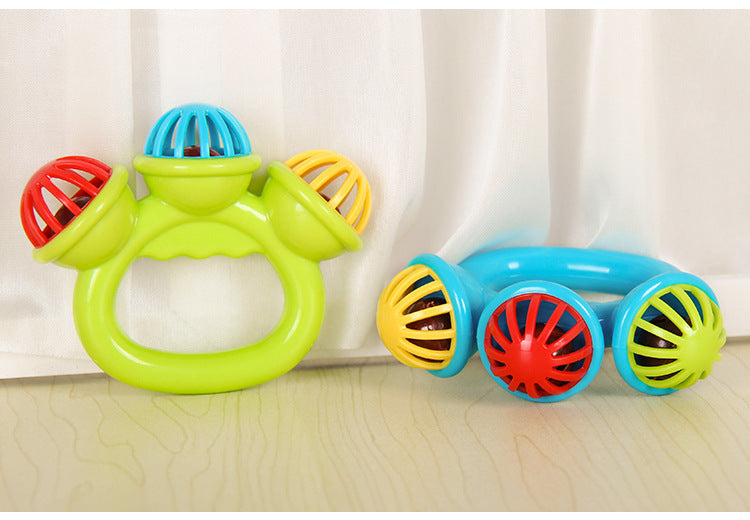 Hochet Bébé 0-3 Mois Montessori – Cloche à Main Préhension Sensoriel Éveil Naissance