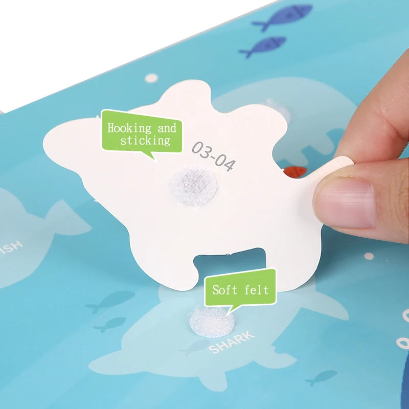 Quiet Book Montessori – Mon Premier Livre Calme Éducatif | 6 Thèmes | Jeu d’Association Bébé