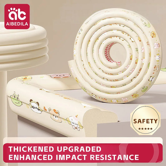 Protège coin bébé cartoon — Bande NBR Adhésif 3M Formes L & W | 4 Designs Mignons
